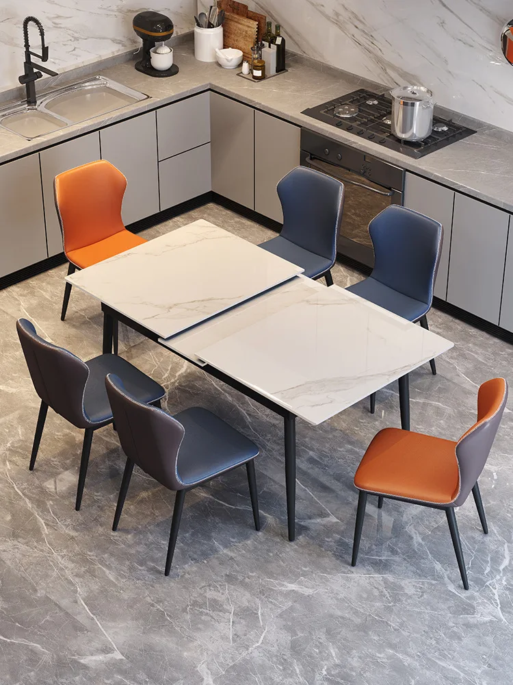 Telescopic rock plate dining table chair small family modern simple light luxury folding belt electromagnetic furnace stretching
Telescopic rock plate dining table chair small family modern simple light luxury folding belt electromagnetic furnace stretching