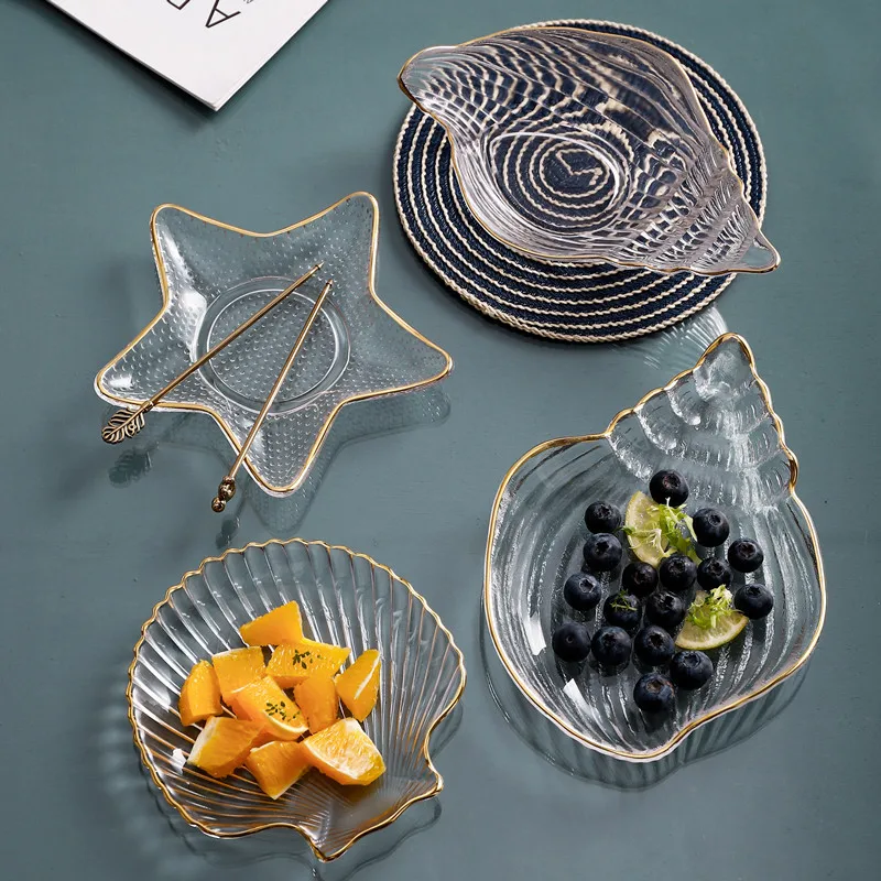 Creative Ocean Phnom Penh Glass Jewelry Plate Fruit Salad Sushi Candy Dish Dessert Bowl Dessert Plate Home Kitchen Supplies
Creative Ocean Phnom Penh Glass Jewelry Plate Fruit Salad Sushi Candy Dish Dessert Bowl Dessert Plate Home Kitchen Supplies