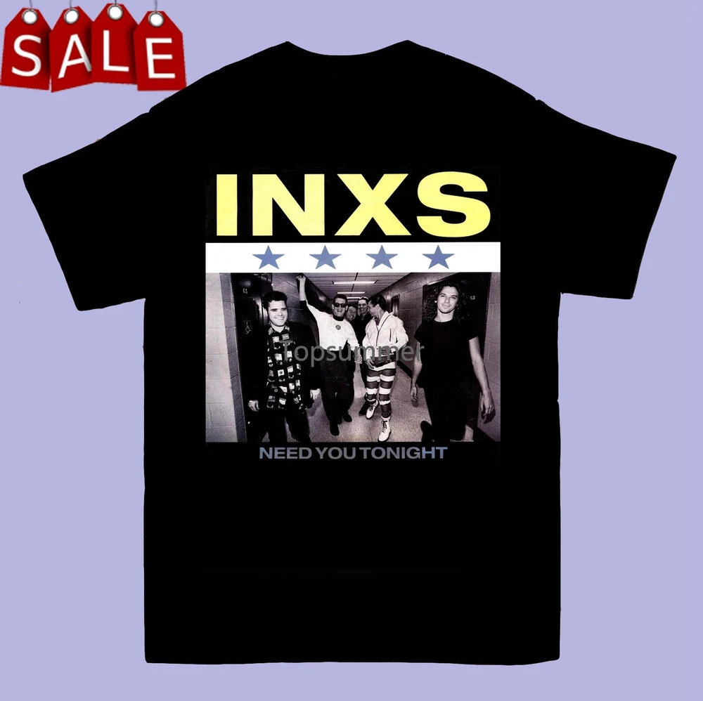 Inxs Need You Tonight T-Shirt Short Sleeve Cotton Black Men Size S To 5Xl Be1490
Inxs Need You Tonight T-Shirt Short Sleeve Cotton Black Men Size S To 5Xl Be1490