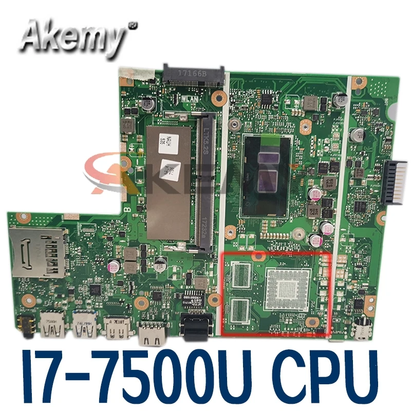 X541UAK original mainboard with I7-7500U for ASUS X541UJ X541UV X541U X541UVKLaptop motherboard
X541UAK original mainboard with I7-7500U for ASUS X541UJ X541UV X541U X541UVKLaptop motherboard