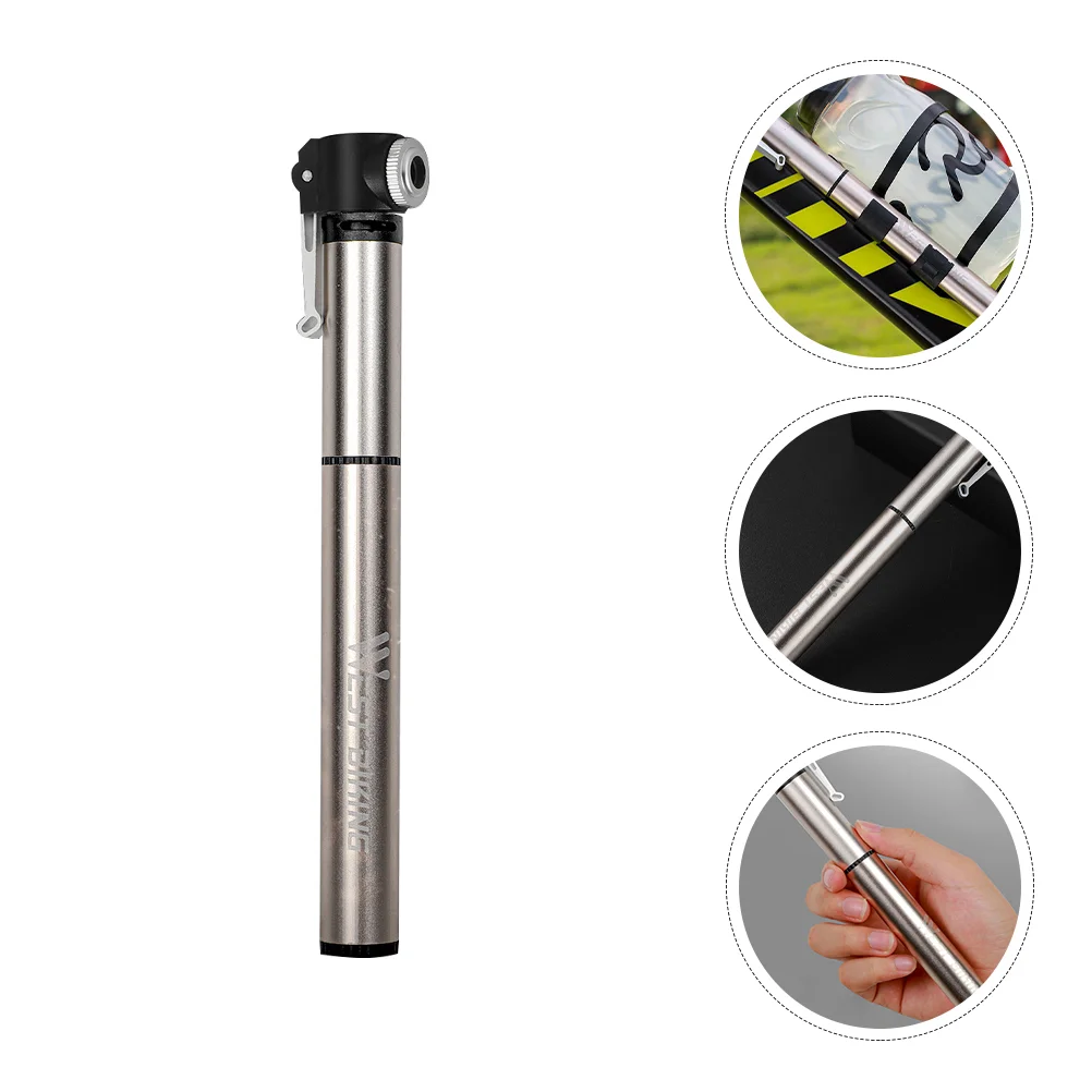 High Pressure Bike Inflator Mini Aluminium Alloy Inflator Portable Air Pump 
High Pressure Bike Inflator Mini Aluminium Alloy Inflator Portable Air Pump