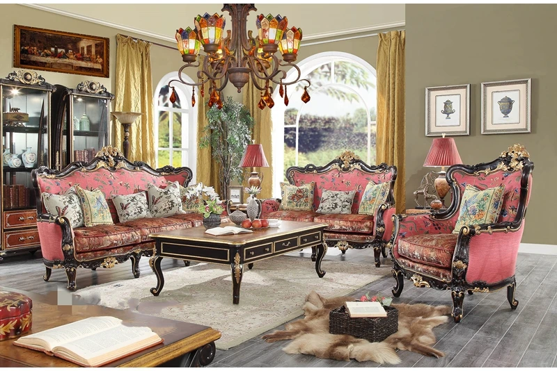 Custom European style retro luxury dark brown red wedding sofa classic retro atmosphere villa cloth sofa
Custom European style retro luxury dark brown red wedding sofa classic retro atmosphere villa cloth sofa