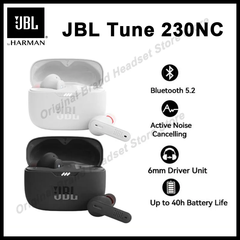 

Оригинальные JBL Tune 230NC TWS беспроводные Bluetooth-наушники Сабвуфер шумоподавляющие наушники T230NC спортивные игровые музыкальные наушники