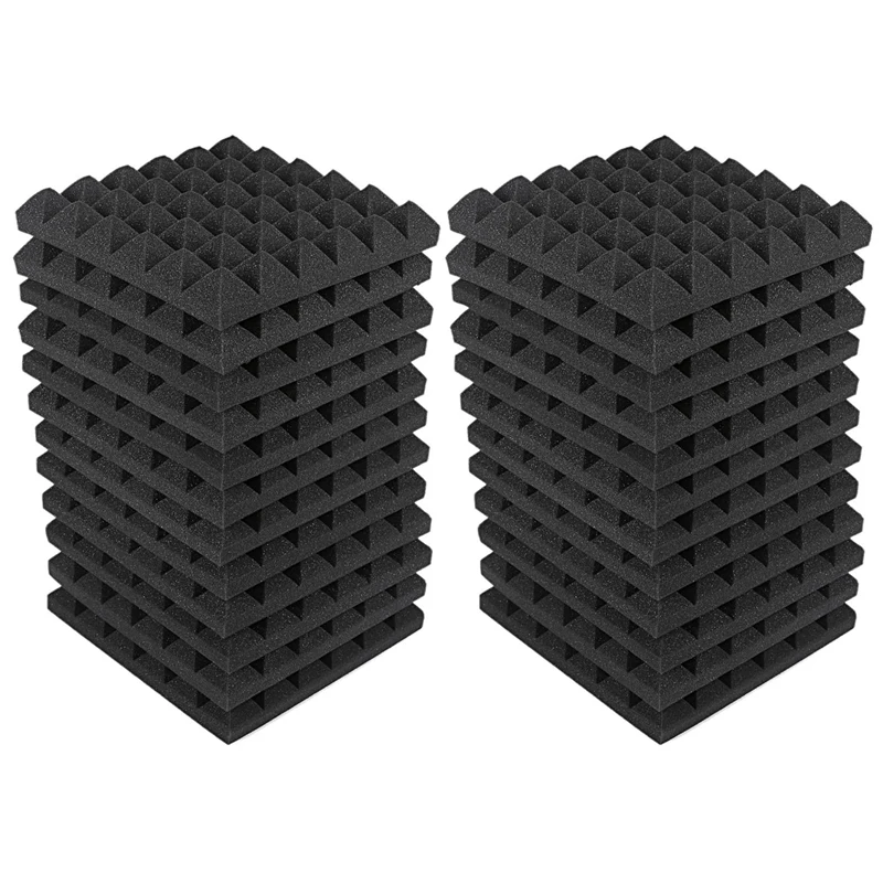24X Charcoal Acoustic Foam Tiles Soundproofing Foam Panels Studio Sound Padding 2 X 10 X 10 Inch(Black)
24X Charcoal Acoustic Foam Tiles Soundproofing Foam Panels Studio Sound Padding 2 X 10 X 10 Inch(Black)