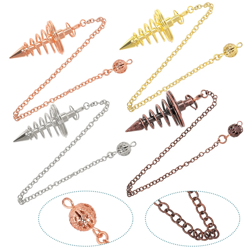 Pendulum Exploration Metal Pendulum Spiral Cone Exploration Spirit Exploration Rod Copper Metal Divination Tools Home Decor
Pendulum Exploration Metal Pendulum Spiral Cone Exploration Spirit Exploration Rod Copper Metal Divination Tools Home Decor