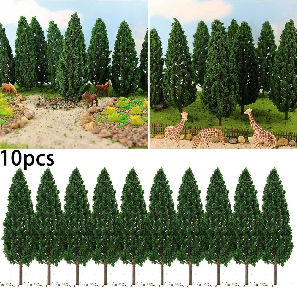 10pcs Model Pine Trees Green For Scale Railway Layout Model Tree 15cm SL-16059 Micro-landscape Production Materials
10pcs Model Pine Trees Green For Scale Railway Layout Model Tree 15cm SL-16059 Micro-landscape Production Materials