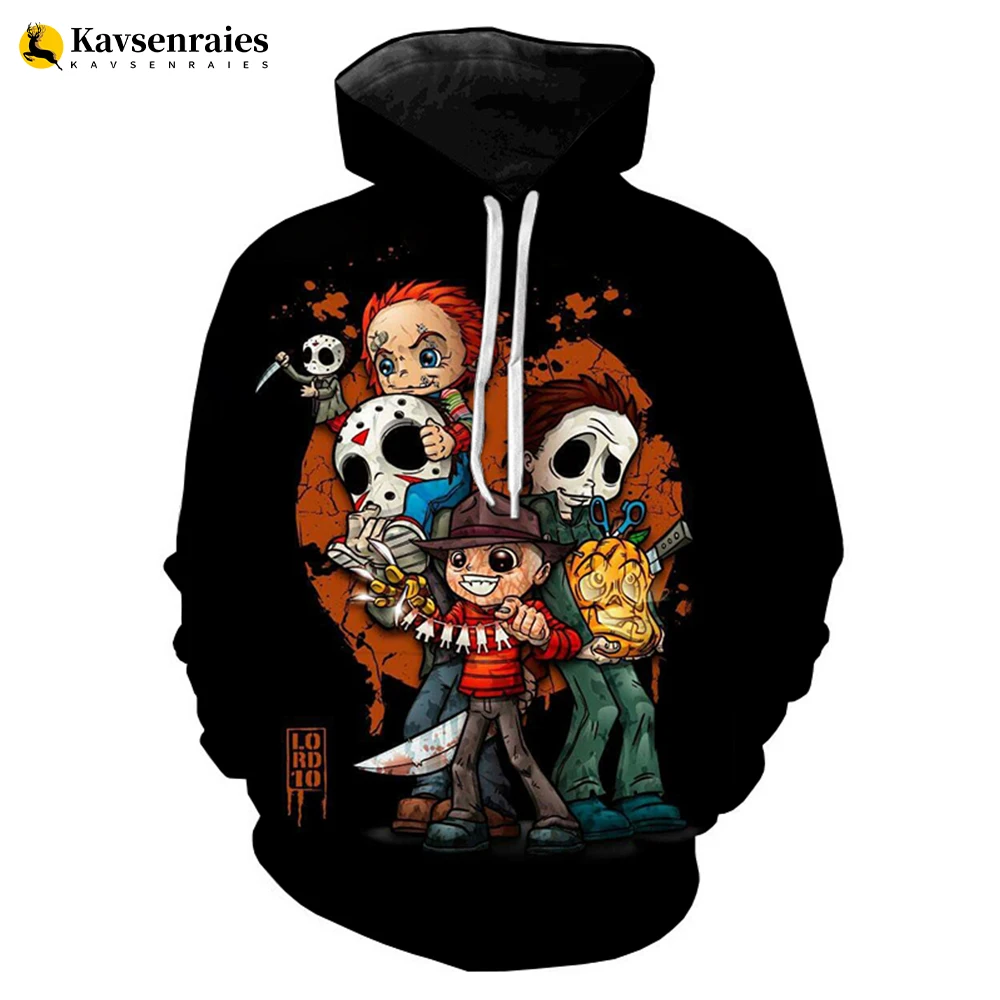 2023 New Fashion Horror Movie Men Women Cool Hoodie Sweatshirts Halloween Michael Myers 3D Printed Pullover Oversized Tracksuit
2023 New Fashion Horror Movie Men Women Cool Hoodie Sweatshirts Halloween Michael Myers 3D Printed Pullover Oversized Tracksuit