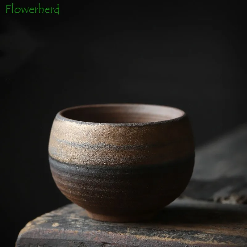 Позолоченная керамическая чайная чашка с имитацией дерева в стиле ретро