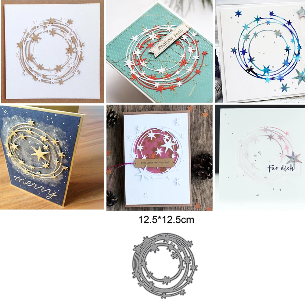 Star Circle Metal Die Cut for Scrapbook Cutting Die DIY Christmas Handmade Card Decoration Craft Embossing Die
Star Circle Metal Die Cut for Scrapbook Cutting Die DIY Christmas Handmade Card Decoration Craft Embossing Die