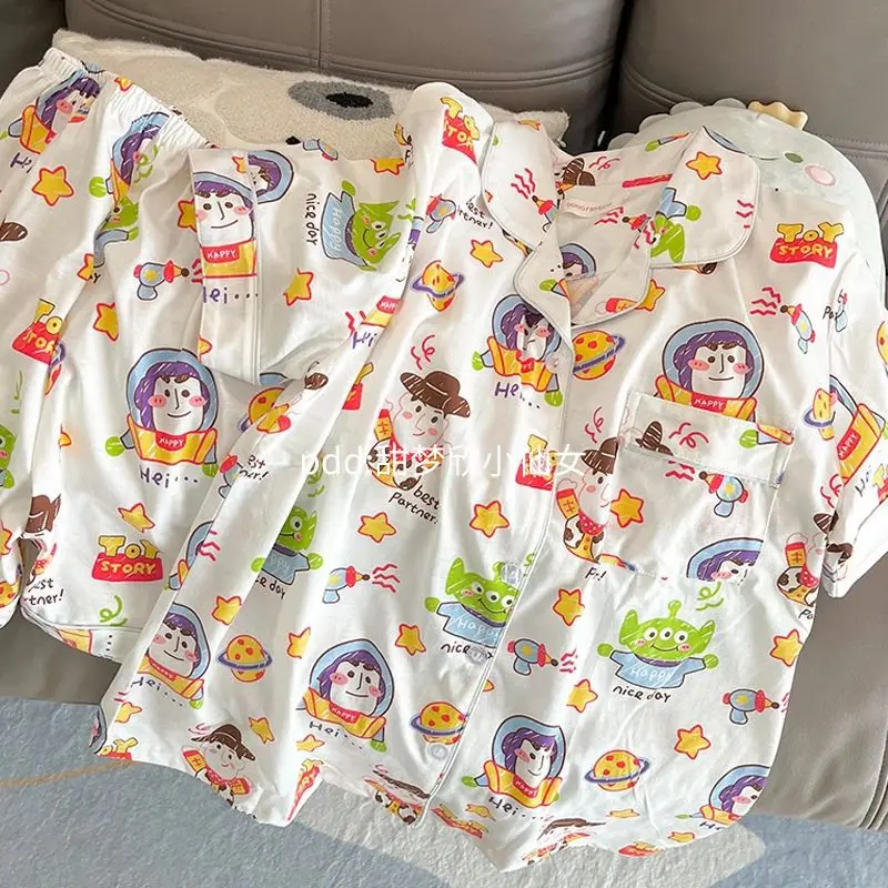 Пижамный комплект Buzz Lightyear детский, с героями мультфильмов, История игрушек, Модные свободные летние брюки с коротким рукавом, Студенческая ...
Пижамный комплект Buzz Lightyear детский, с героями мультфильмов, История игрушек, Модные свободные летние брюки с коротким рукавом, Студенческая ...