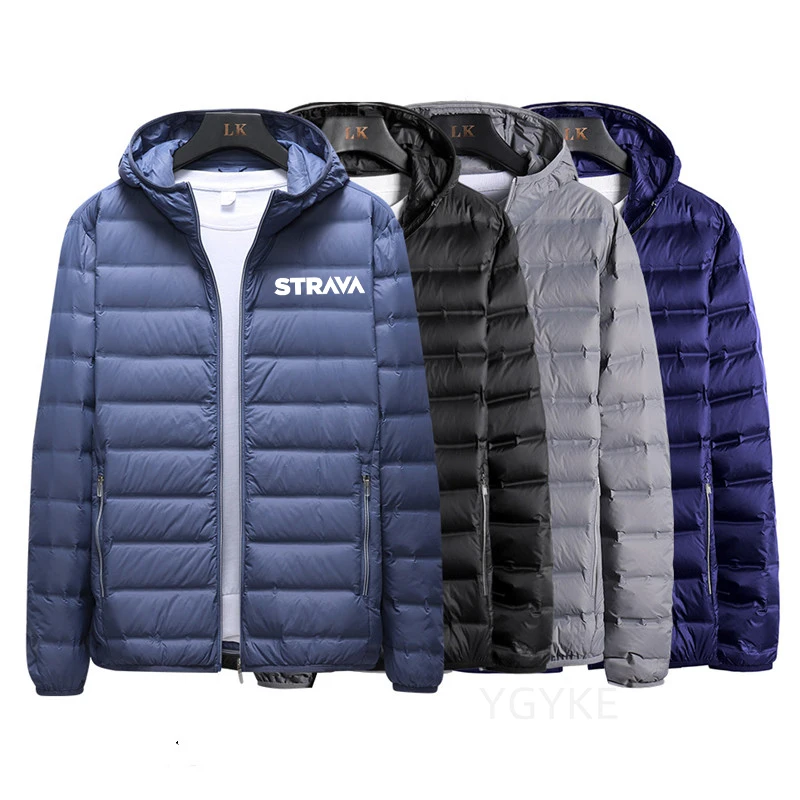 Autumn Winter STRAVA Simple Lightweight Men's Down Jacket Casual Versatile 90% White Duck Down Hooded Couples Zipper Down Jacke
Autumn Winter STRAVA Simple Lightweight Men's Down Jacket Casual Versatile 90% White Duck Down Hooded Couples Zipper Down Jacke