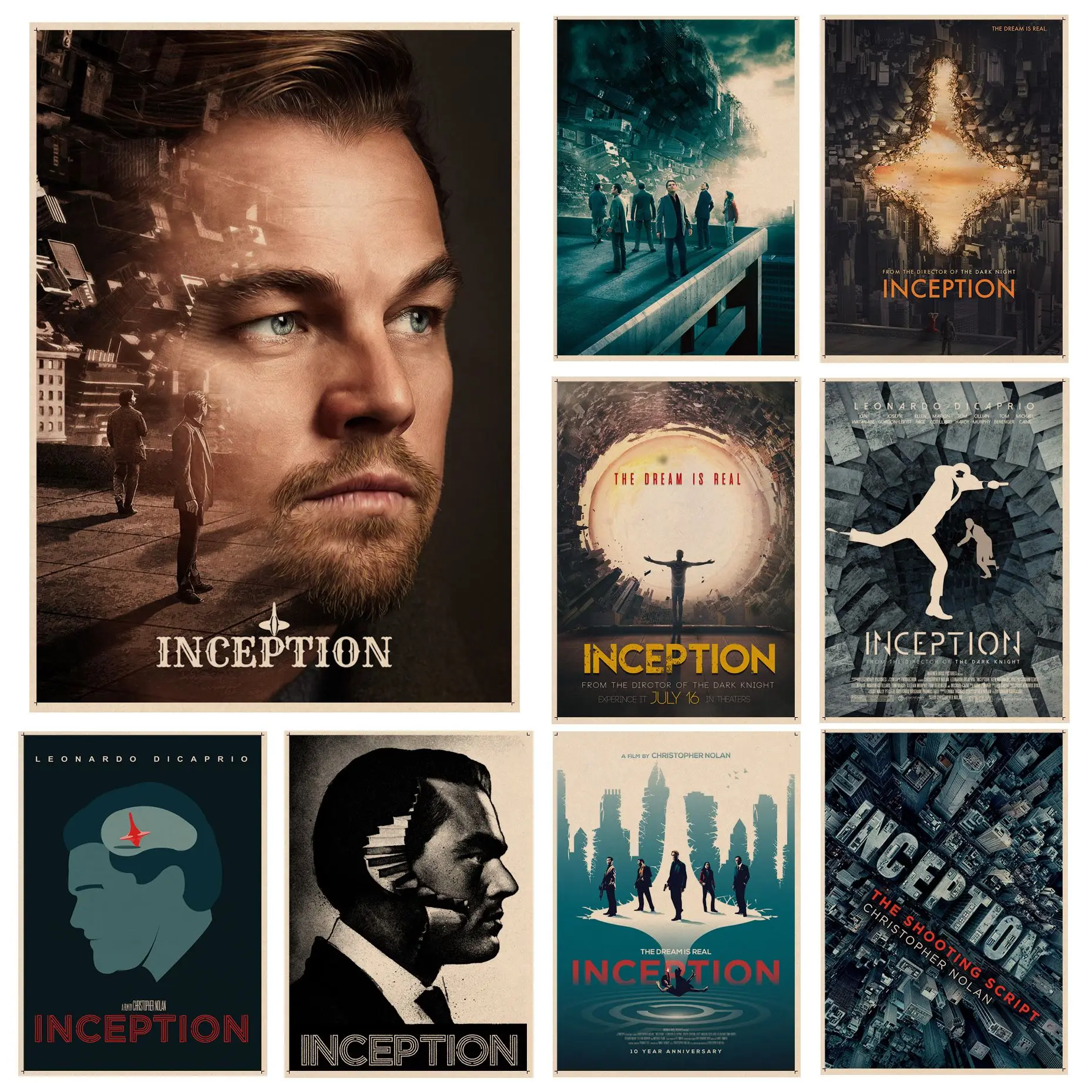 Inception Vintage Posters Kraft Paper Sticker DIY Room Bar Cafe Nordic home decor
Inception Vintage Posters Kraft Paper Sticker DIY Room Bar Cafe Nordic home decor