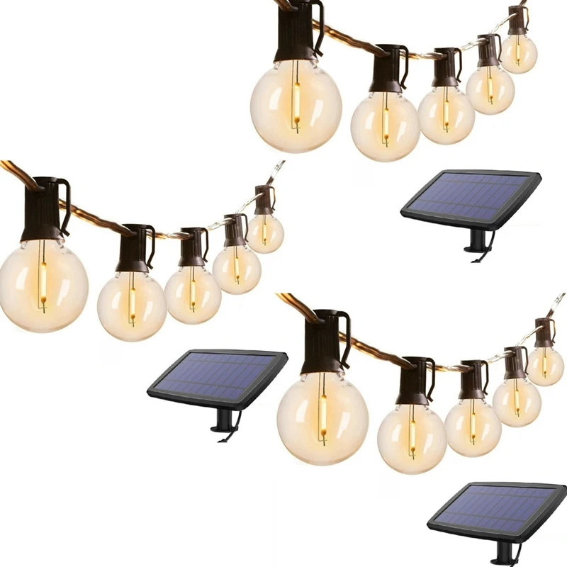G40 Solar Powered 18Ft Outdoor Patio Globe String Lights Bistro Yard Decoration 30 Bulbs
G40 Solar Powered 18Ft Outdoor Patio Globe String Lights Bistro Yard Decoration 30 Bulbs