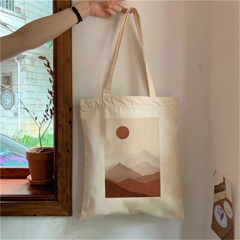 

Повседневная женская сумка в стиле Харадзюку, тканевая Холщовая Сумка-тоут с мультяшным художественным рисунком, Экологически чистая многоразовая Дамская дорожная Сумочка для покупок на ремне
