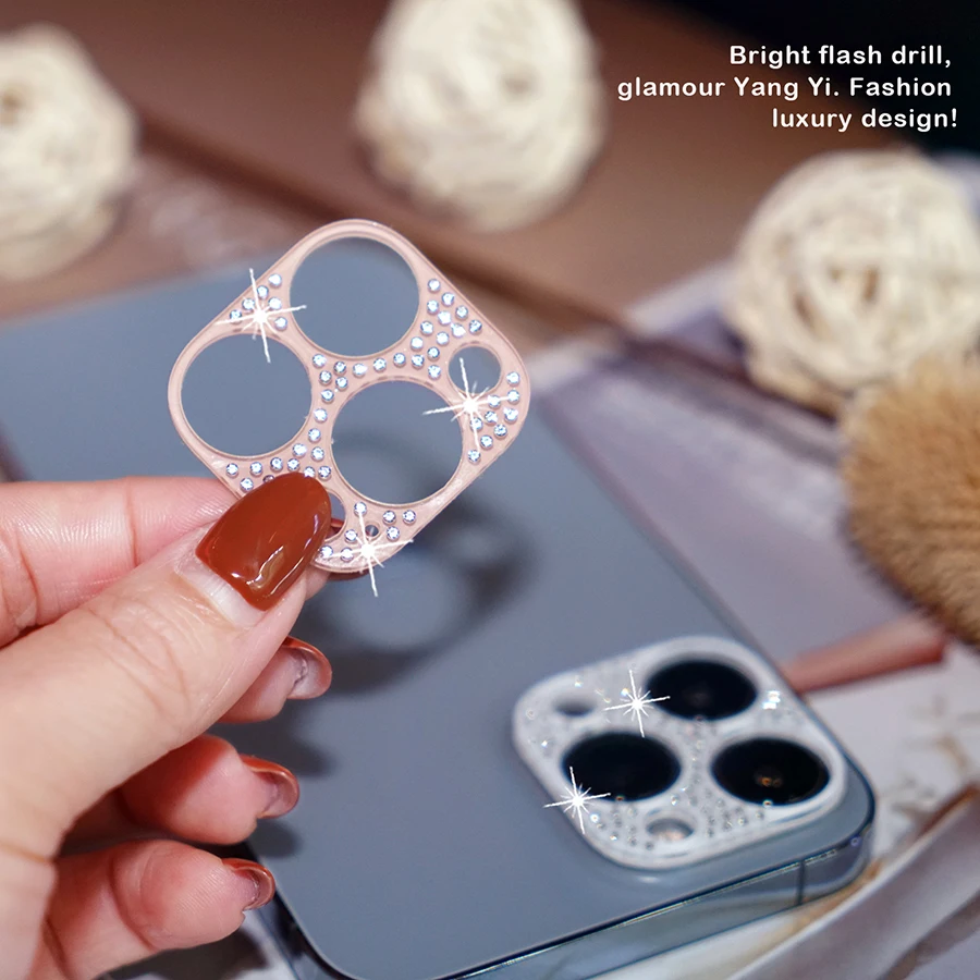 Full Cover Camera Lens Protector on For iPhone 11 12 Pro Max Mini Glitter Rhinestone Camera Tempered Film for iPhone 13 ProMax
Full Cover Camera Lens Protector on For iPhone 11 12 Pro Max Mini Glitter Rhinestone Camera Tempered Film for iPhone 13 ProMax
