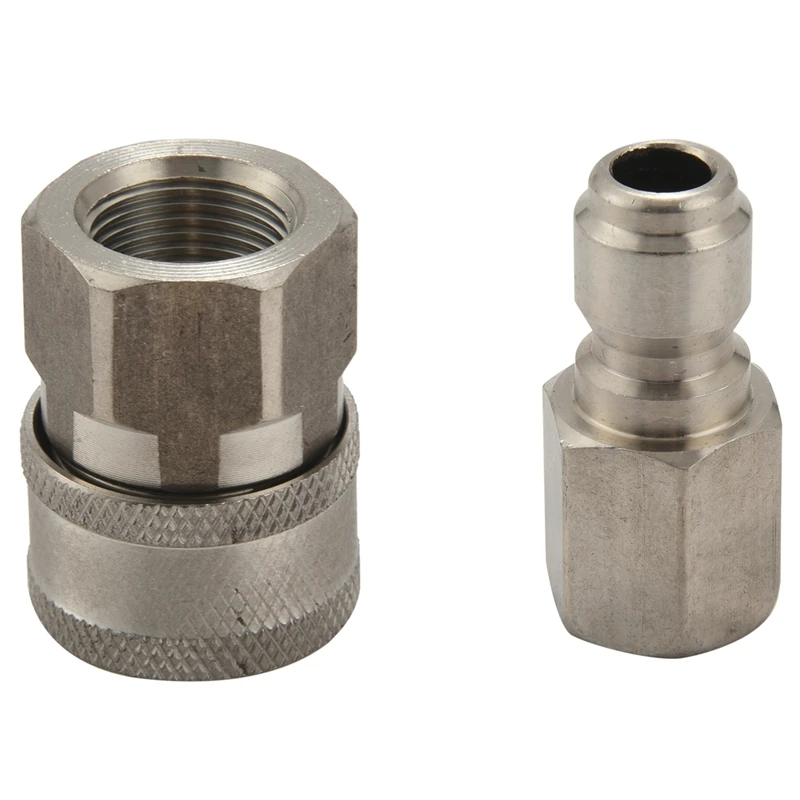 Stainless Steel Pressure Washer Adapter Set G3/8 Inch Female Quick Connect Plug And Socket For Attach A Hose To The Water Pumps,
Stainless Steel Pressure Washer Adapter Set G3/8 Inch Female Quick Connect Plug And Socket For Attach A Hose To The Water Pumps,