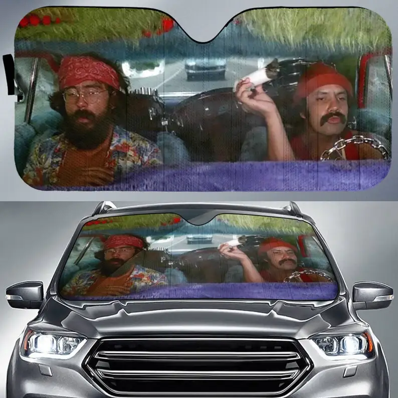 Автомобильный солнцезащитный козырек Cheech и Tommy Chong, солнцезащитный козырек для лобового стекла, автомобильные аксессуары
Автомобильный солнцезащитный козырек Cheech и Tommy Chong, солнцезащитный козырек для лобового стекла, автомобильные аксессуары