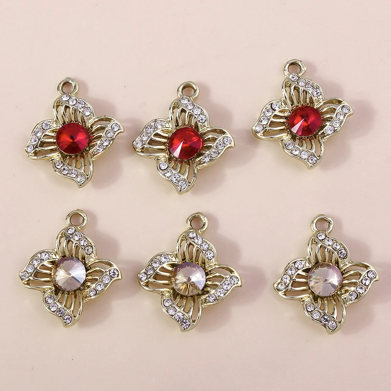 10pcs 20x22mm Delicate Crystal Flower Charms for Jewelry Making Women Fashion Drop Earrings Pendants Necklaces DIY Bracelet Gift
10pcs 20x22mm Delicate Crystal Flower Charms for Jewelry Making Women Fashion Drop Earrings Pendants Necklaces DIY Bracelet Gift