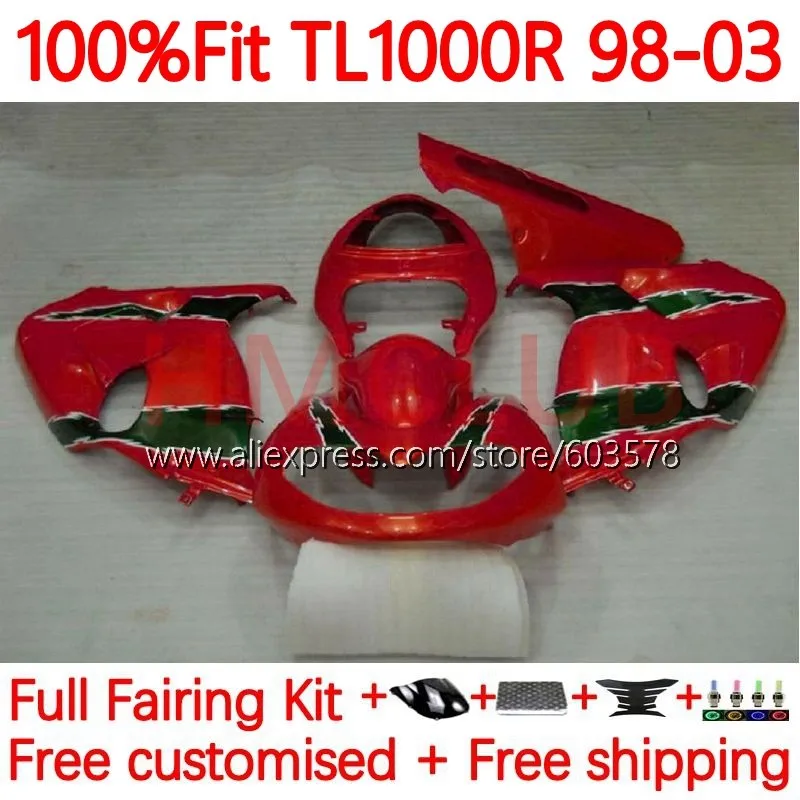 TL1000 для SUZUKI SRAD TL 1000 R 1000R 98 99 01 02 03 TL1000R 1998 2000 2001 2002 2003 впрыскиваемые Обтекатели 103No.34 красный зеленый
TL1000 для SUZUKI SRAD TL 1000 R 1000R 98 99 01 02 03 TL1000R 1998 2000 2001 2002 2003 впрыскиваемые Обтекатели 103No.34 красный зеленый