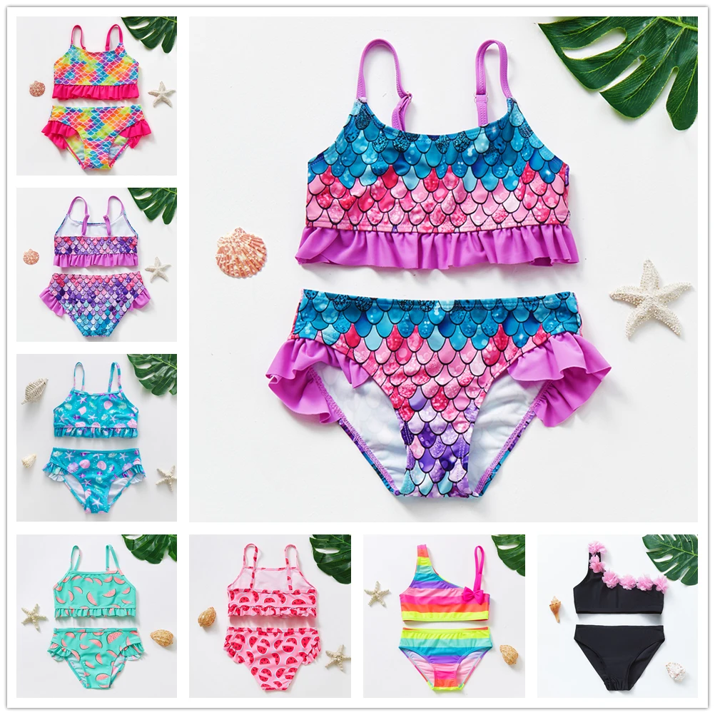 2~16Year Girls Swimsuit Kids Swimwear Cute print Kids Bikini Sets Ruffle style Children swimwear Kids Beach wear-ST110MIX
2~16Year Girls Swimsuit Kids Swimwear Cute print Kids Bikini Sets Ruffle style Children swimwear Kids Beach wear-ST110MIX