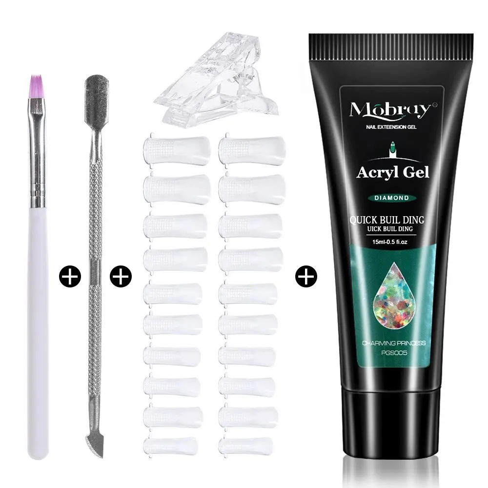 Kit Finger Extend Mold Crystal Nail Building Shiny/Nude Color Nail Manicure Set For Quick Extension Poly Nail Gel Set
Kit Finger Extend Mold Crystal Nail Building Shiny/Nude Color Nail Manicure Set For Quick Extension Poly Nail Gel Set
