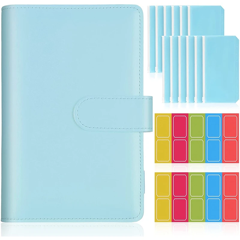 15 Pieces A6 Binder Cover Set, PU Leather Notebook Binder Refillable Planner Binder For Home School
15 Pieces A6 Binder Cover Set, PU Leather Notebook Binder Refillable Planner Binder For Home School