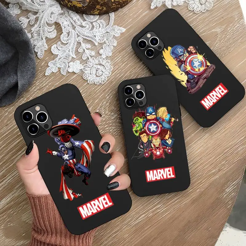 Marvel Cartoon Captain America Phone Case for iphone 13 12 11 Pro Mini XS MAX 8 7 Plus X 2020 XR Silicone Soft cover
Marvel Cartoon Captain America Phone Case for iphone 13 12 11 Pro Mini XS MAX 8 7 Plus X 2020 XR Silicone Soft cover