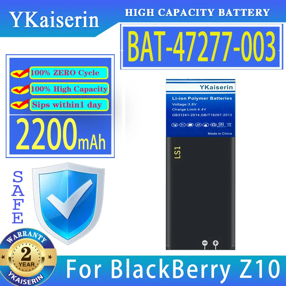YKaiserin Battery BAT47277003 2200mAh For BlackBerry BBSTL100-4W BAT-47277-003 Z10 STL100-2-1-3 Mobile Phone Bateria
YKaiserin Battery BAT47277003 2200mAh For BlackBerry BBSTL100-4W BAT-47277-003 Z10 STL100-2-1-3 Mobile Phone Bateria