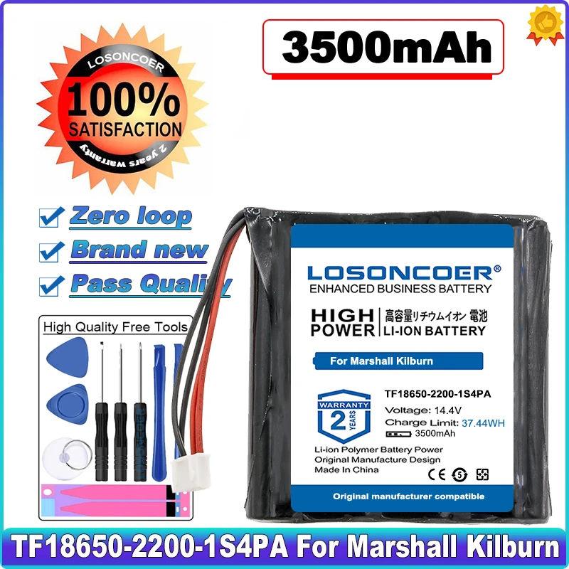 LOSONCOER High Capacity Battery 3500mAh TF18650-2200-1S4PA Battery for Marshall Kilburn in stock
LOSONCOER High Capacity Battery 3500mAh TF18650-2200-1S4PA Battery for Marshall Kilburn in stock