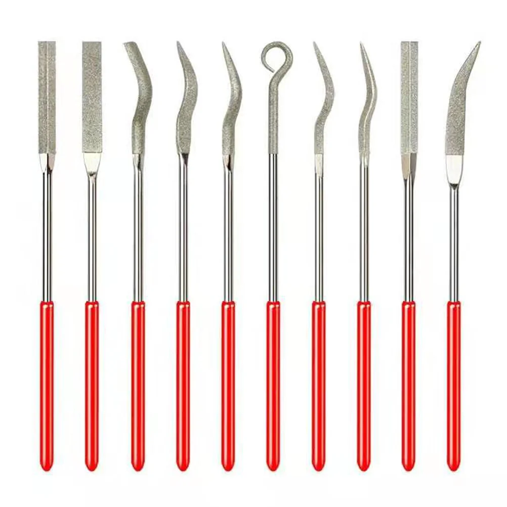 10 Pcs Wax Carvers Flat Wisking Tool Diamond Riffler Files Watch Diamond Shaped File Deburring Jewelry Diamond File
10 Pcs Wax Carvers Flat Wisking Tool Diamond Riffler Files Watch Diamond Shaped File Deburring Jewelry Diamond File