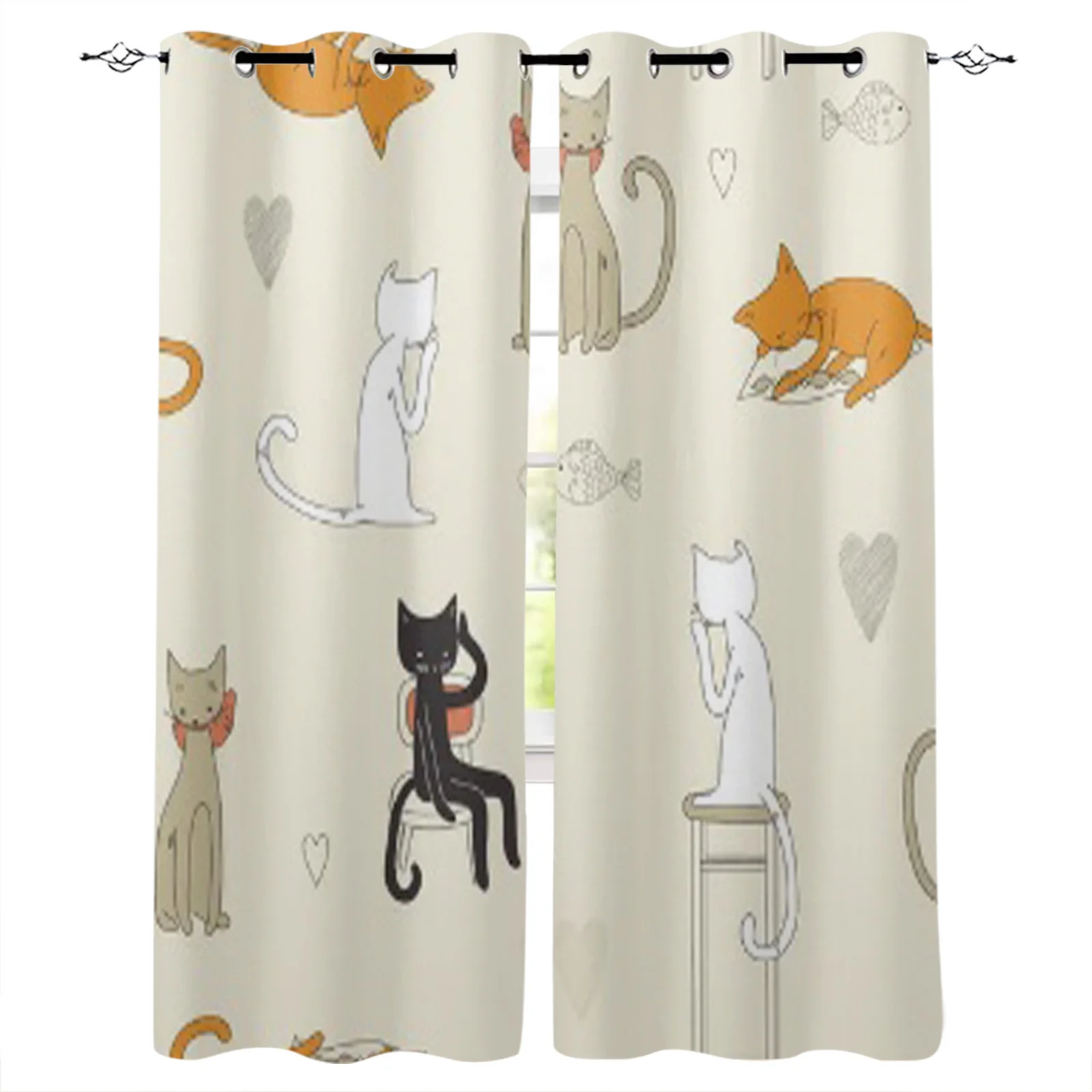 Cat Seamless Pattern Window Curtains Home Living Room Decorative Curtain Home Textile Decoration Bedroom Curtains
Cat Seamless Pattern Window Curtains Home Living Room Decorative Curtain Home Textile Decoration Bedroom Curtains