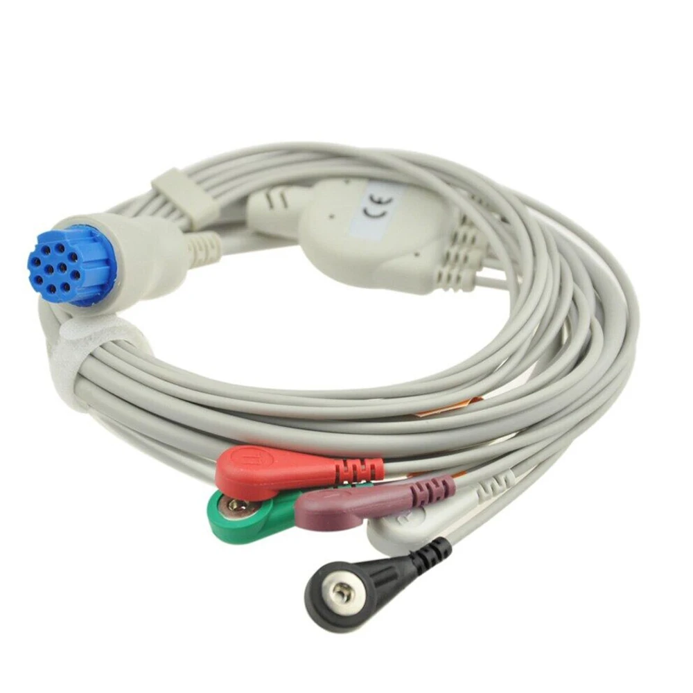 New ECG Cable - 10 Pins Connector Compatible with DATEX, Home Medical or Hospital Connector
New ECG Cable - 10 Pins Connector Compatible with DATEX, Home Medical or Hospital Connector