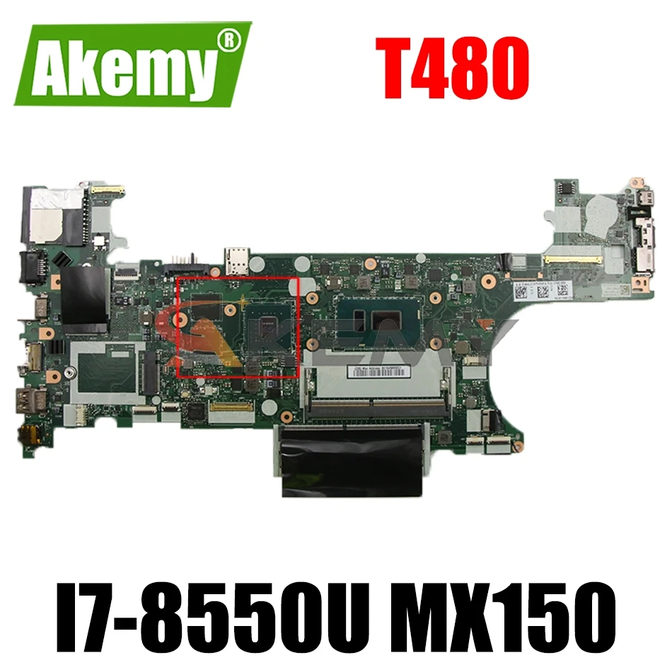 ET480 NM-B501 for ThinkPad T480 laptop motherboard with CPU i7-8550U MX150 GPU tested 100% working FRU 01YR334 01YR335 01YR366
ET480 NM-B501 for ThinkPad T480 laptop motherboard with CPU i7-8550U MX150 GPU tested 100% working FRU 01YR334 01YR335 01YR366