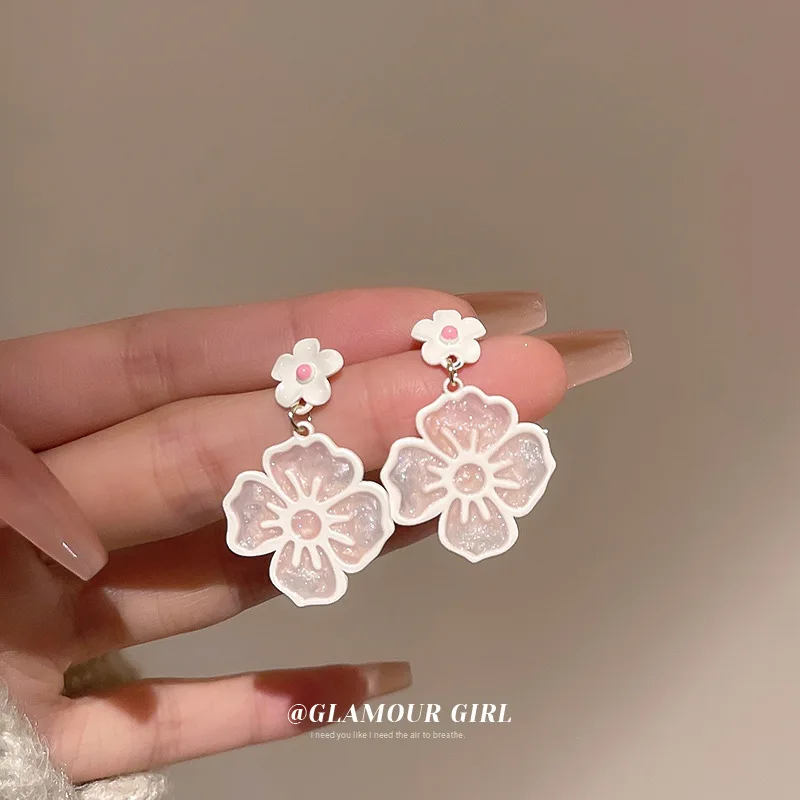 S925 Sterling Silver Needle Pink Sakura Cherry Blossom Flower Acrylic Drop Earrings
S925 Sterling Silver Needle Pink Sakura Cherry Blossom Flower Acrylic Drop Earrings