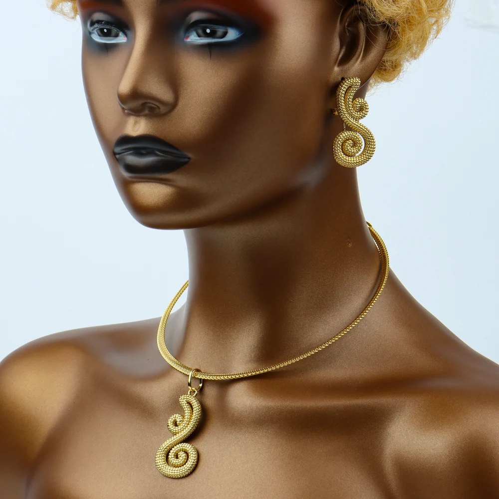 Jewelry Sets Fashion African Hot Sale Earrings Pendent Necklace For Women Bridal Wedding Party Anniversary Gifts
Jewelry Sets Fashion African Hot Sale Earrings Pendent Necklace For Women Bridal Wedding Party Anniversary Gifts
