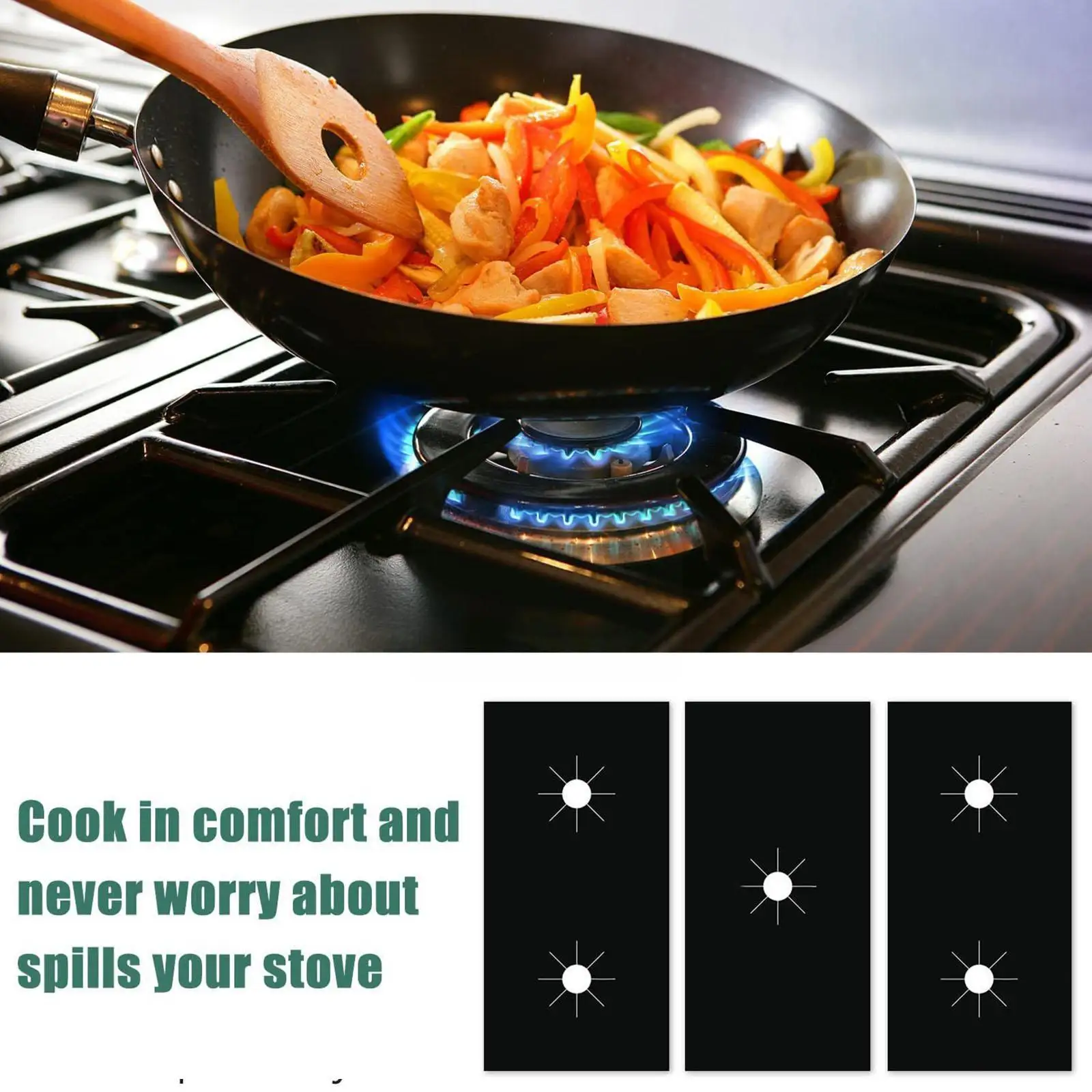 5 Hole Thickness Gas Stove Protectors Cover Stove Topper Reusable Heat Cooktop Liners Mat Oven Protector Guard Insulated
5 Hole Thickness Gas Stove Protectors Cover Stove Topper Reusable Heat Cooktop Liners Mat Oven Protector Guard Insulated