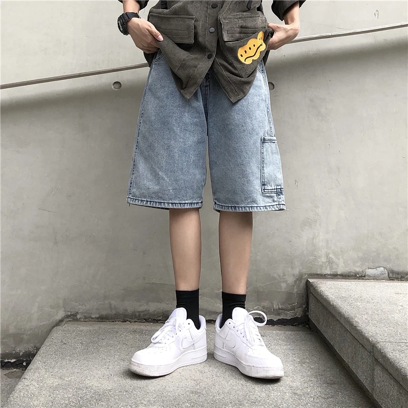 Summer Doing Old Broken Hole Couple Pants Men Hip-hop Wide Summer Leg Five-point Pants Retro Streetwear Straight Denim Women
Summer Doing Old Broken Hole Couple Pants Men Hip-hop Wide Summer Leg Five-point Pants Retro Streetwear Straight Denim Women