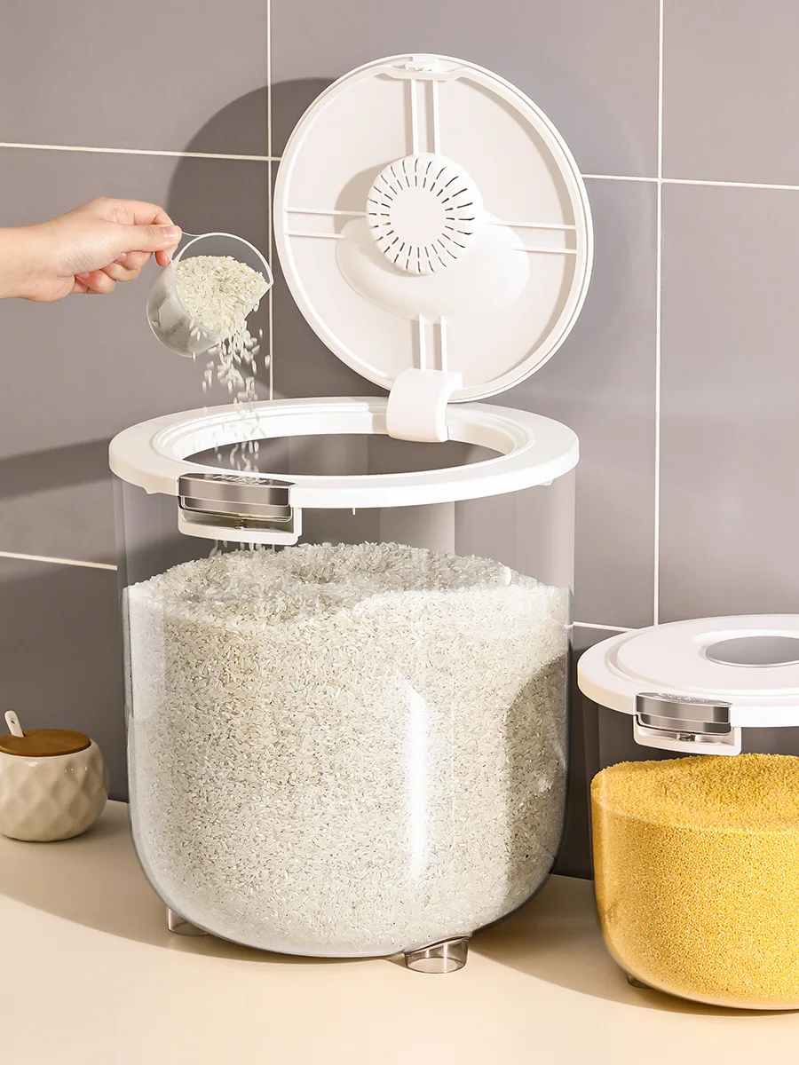 Rice Bucket Household Insect-proof Moisture-proof Food-grade Rice Storage Box Rice Jar Kitchen Rice Flour Storage Tank
Rice Bucket Household Insect-proof Moisture-proof Food-grade Rice Storage Box Rice Jar Kitchen Rice Flour Storage Tank