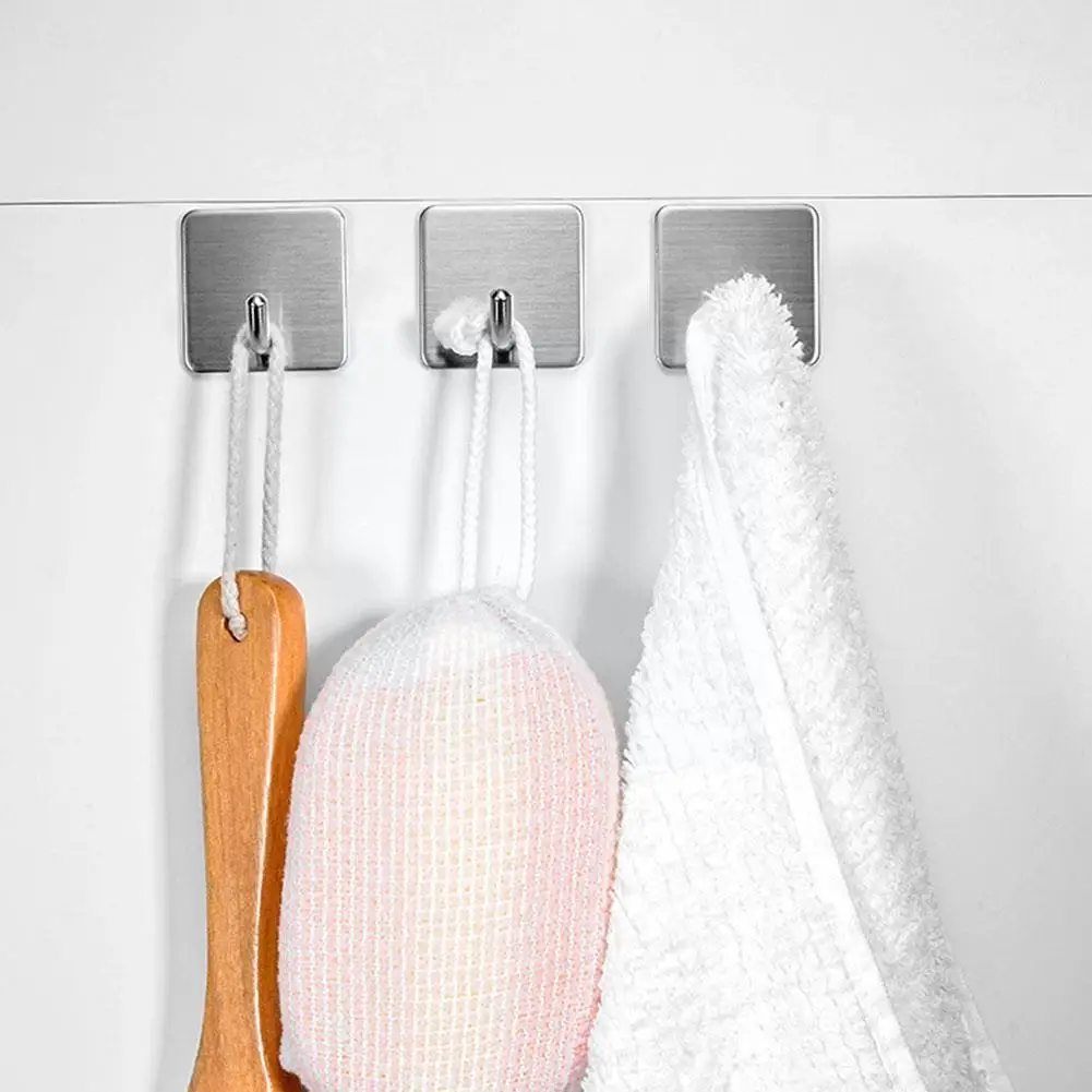 Punch-free Hook Waterproof Steel Bathroom Adhesive Coat Seamless Kitchen Hooks Door Hook Sticky Rear Household Hook S5W2
Punch-free Hook Waterproof Steel Bathroom Adhesive Coat Seamless Kitchen Hooks Door Hook Sticky Rear Household Hook S5W2