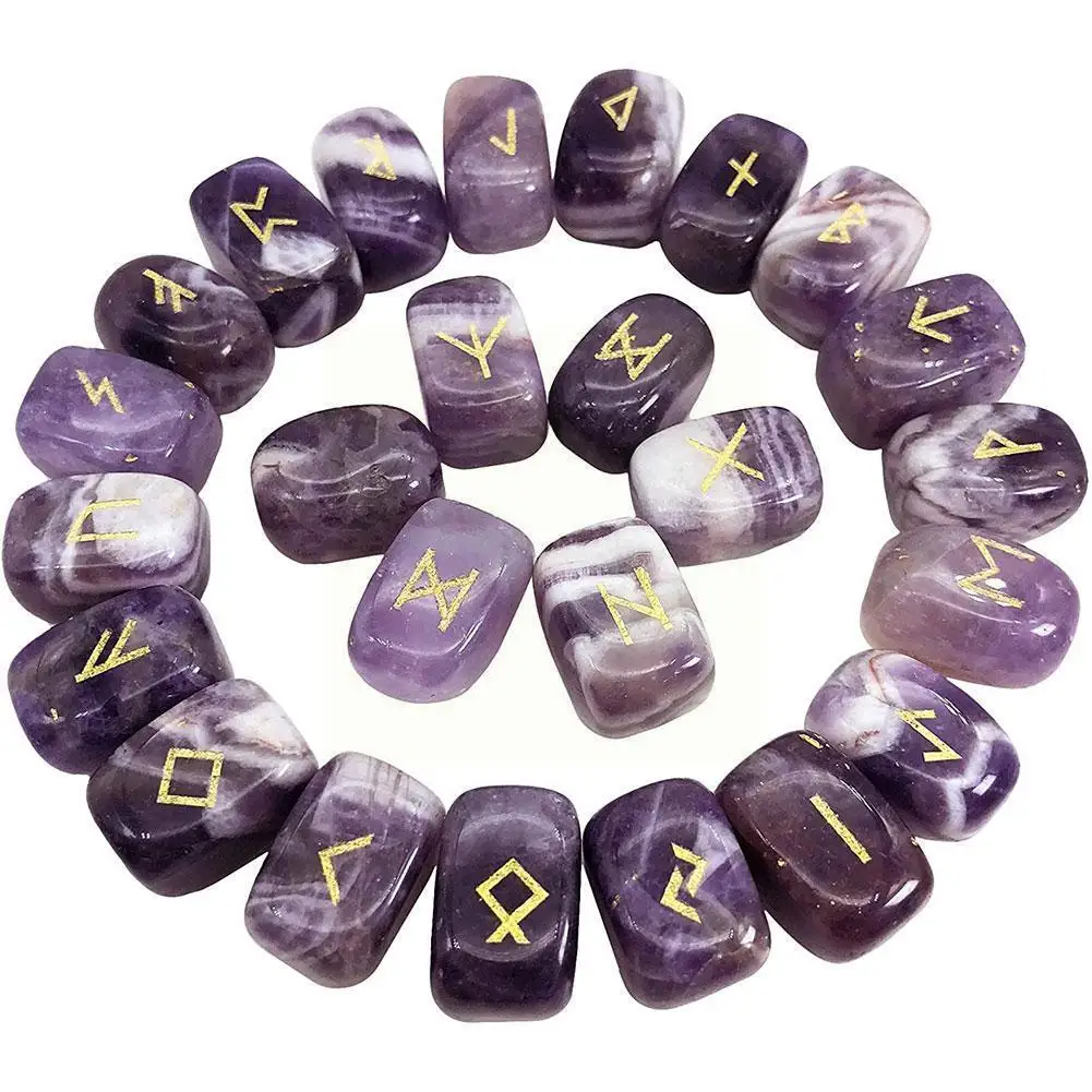 10/25Pcs Rune Stone Set Engraved Healing Crystal Gemstone Rune Stones For Feng Shui Chakra Balancing Reiki Healing Runes
10/25Pcs Rune Stone Set Engraved Healing Crystal Gemstone Rune Stones For Feng Shui Chakra Balancing Reiki Healing Runes