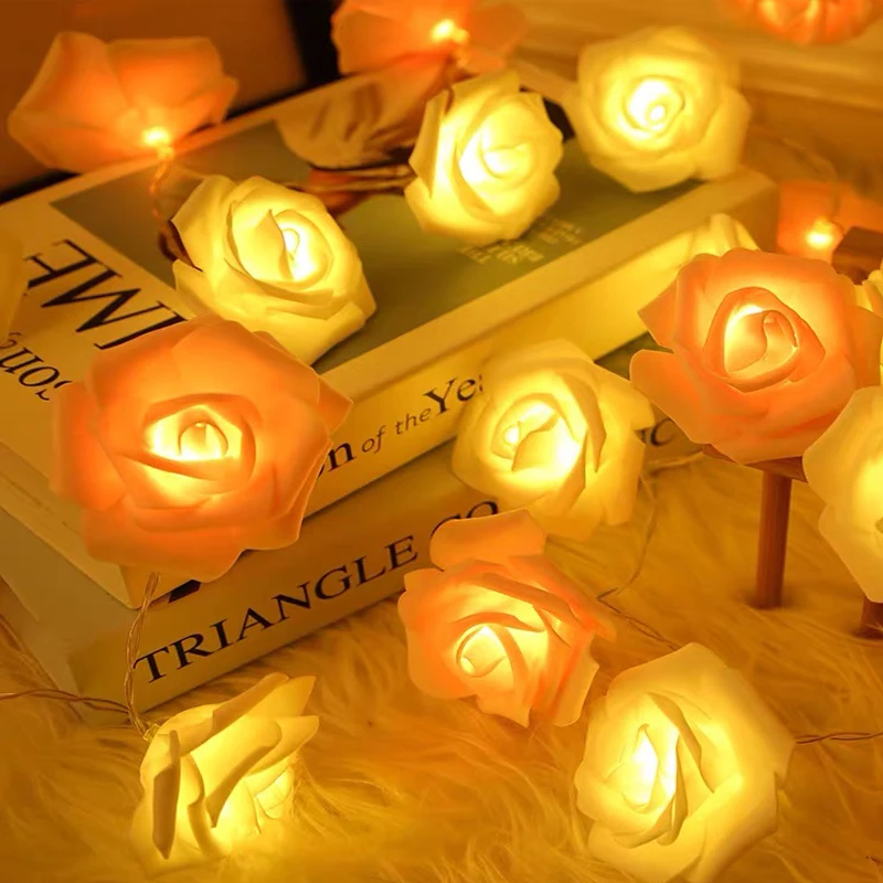 USB/Battery Operated 10/20/40 LED Rose Flower String Lights Artificial Flower Bouquet Garland for Valentine Day Wedding Party
USB/Battery Operated 10/20/40 LED Rose Flower String Lights Artificial Flower Bouquet Garland for Valentine Day Wedding Party