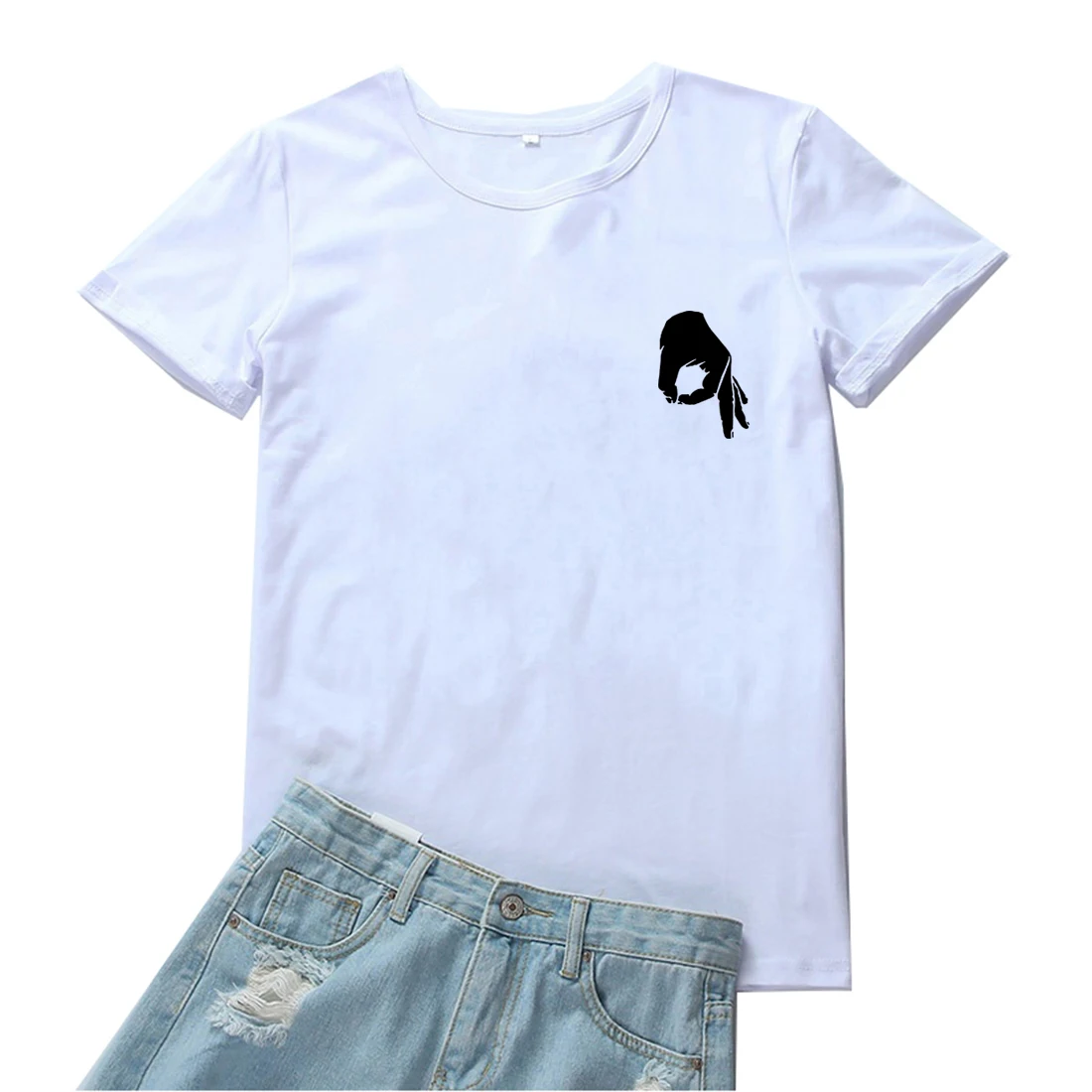OK Gesture Graphic Tees Women Fashion Print Short Sleeves Women T Shirt Casual Cotton Clothes Camisetas Mujer Funny Tshirt Women 
OK Gesture Graphic Tees Women Fashion Print Short Sleeves Women T Shirt Casual Cotton Clothes Camisetas Mujer Funny Tshirt Women