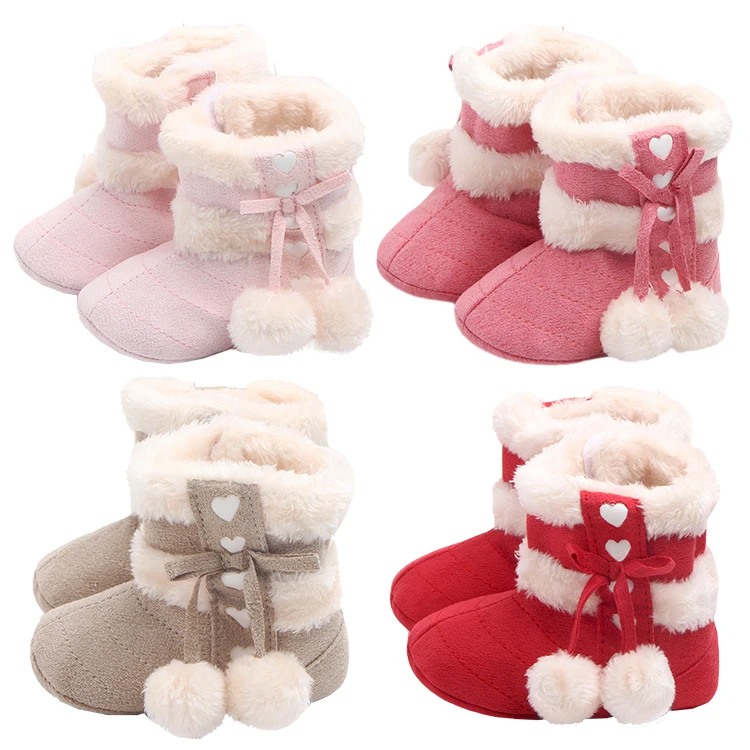 Winter Baby Snow Boots Warm Fluff Balls Indoor Toddler Cottton First Walkers with Soft Rubber Sole Infant Anti-slip Baby Shoes
Winter Baby Snow Boots Warm Fluff Balls Indoor Toddler Cottton First Walkers with Soft Rubber Sole Infant Anti-slip Baby Shoes