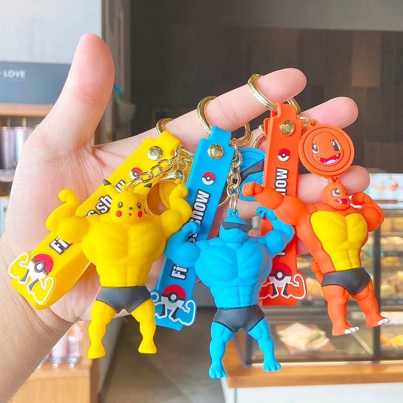 Kawaii Psyduck Squirtle Pikachu Charmander Bulbasaur Keychain Muscle Fitness Cute Keychain Anime Backpack Pendant Doll Gift
Kawaii Psyduck Squirtle Pikachu Charmander Bulbasaur Keychain Muscle Fitness Cute Keychain Anime Backpack Pendant Doll Gift