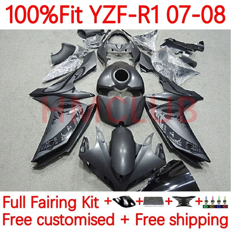 OEM matte black Body For YAMAHA YZF-1000 YZF-R1 YZF R1 1000 C YZF1000 YZFR1 2007 2008 R 1 1000CC 07 08 Injection Fairing 4No.39
OEM matte black Body For YAMAHA YZF-1000 YZF-R1 YZF R1 1000 C YZF1000 YZFR1 2007 2008 R 1 1000CC 07 08 Injection Fairing 4No.39