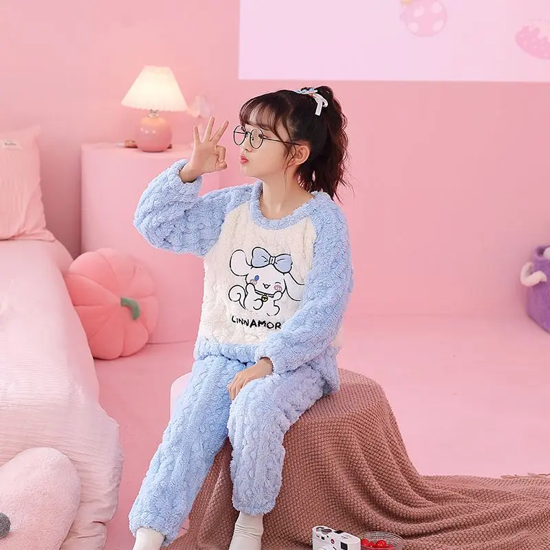 Sanrio My Melody Children Pajamas Anime Figure Cinnamoroll Tracksuit Comfortable Winter Keep Warm Kawaii Cute Cartoon New Style
Sanrio My Melody Children Pajamas Anime Figure Cinnamoroll Tracksuit Comfortable Winter Keep Warm Kawaii Cute Cartoon New Style