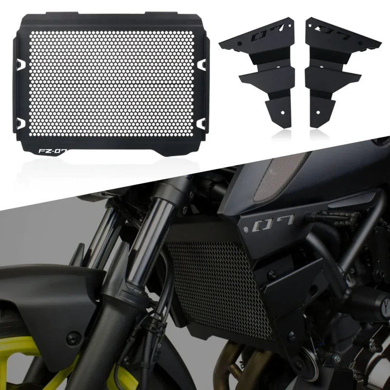 For YAMAHA MT-07 MT07 MT 07 FZ-07 FZ07 FZ 07 2021-2022 Motorcycle Radiator Grille Cover Guard Aluminum Protection Protetor
For YAMAHA MT-07 MT07 MT 07 FZ-07 FZ07 FZ 07 2021-2022 Motorcycle Radiator Grille Cover Guard Aluminum Protection Protetor