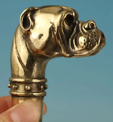 100% brass Pure Copper Brass Grandpa Good Lucky Chinese Old Brass Handmade Carved dog Statue Cane Walking Stick Head
100% brass Pure Copper Brass Grandpa Good Lucky Chinese Old Brass Handmade Carved dog Statue Cane Walking Stick Head