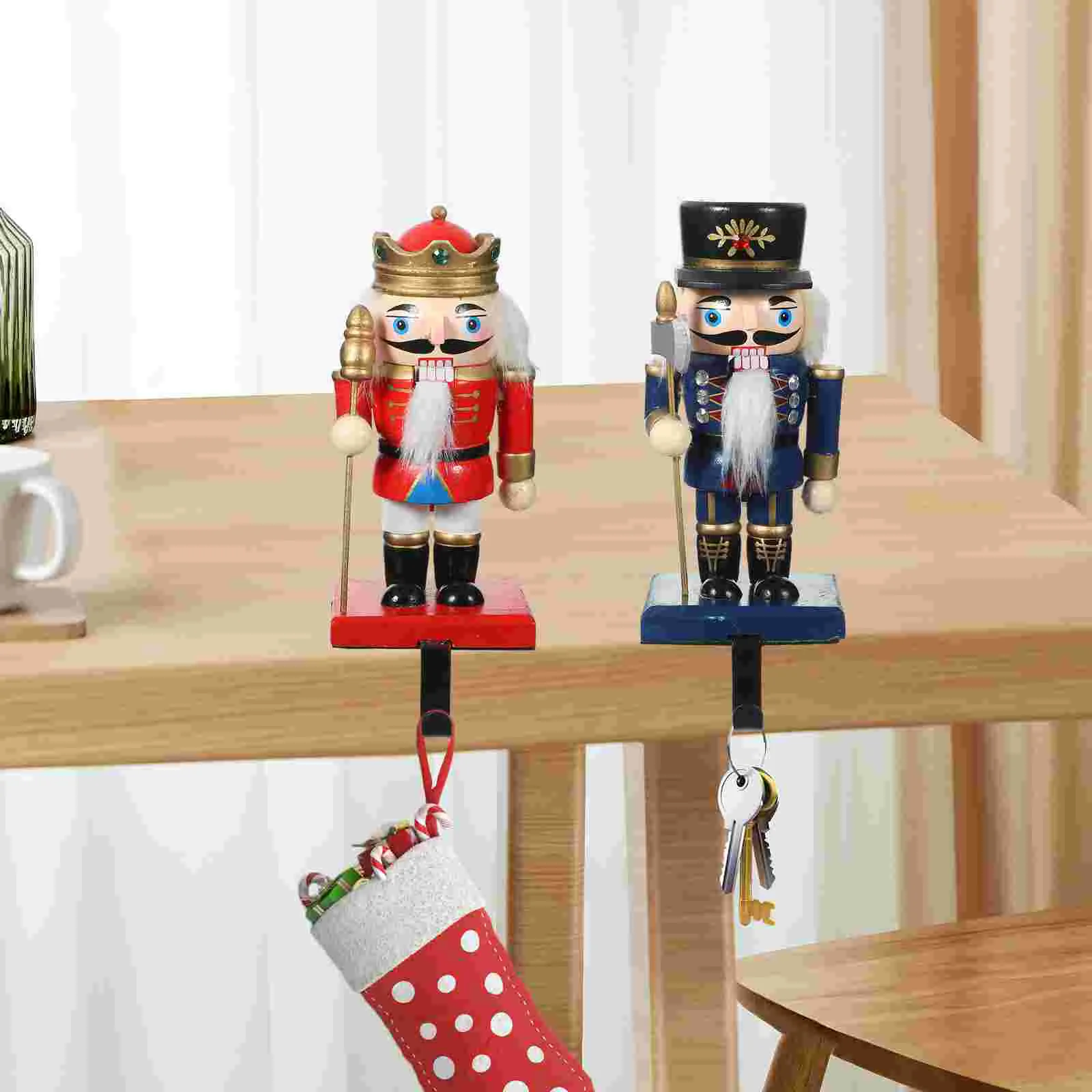 Christmas Nutcracker Stocking Hooks Rustic Metal Rustic Metal Mantel Stocking Holders Table Decoration
Christmas Nutcracker Stocking Hooks Rustic Metal Rustic Metal Mantel Stocking Holders Table Decoration