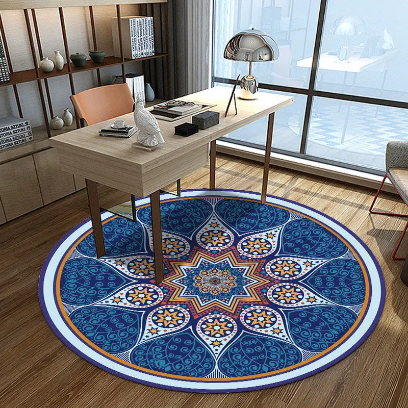 Round Carpet Retro Bohemian Bedroom Bedside Rugs Living Room Thick non-slip Carpets Anti Slip Floor Mat Home Decor
Round Carpet Retro Bohemian Bedroom Bedside Rugs Living Room Thick non-slip Carpets Anti Slip Floor Mat Home Decor